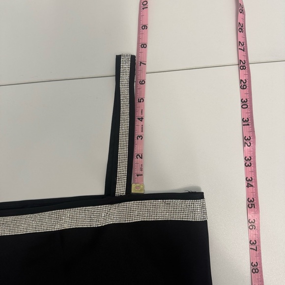 NWT Forever 21 black and rhinestone 2 piece cami and pants size S - Picture 10 of 16